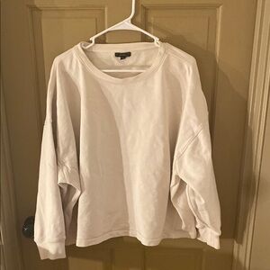Cozy Cream Sweatshirt by JCrew.  Cotton 2x